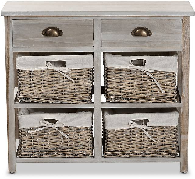 Bluffdale Gray Storage Cabinet - Thumbnail - Image 3