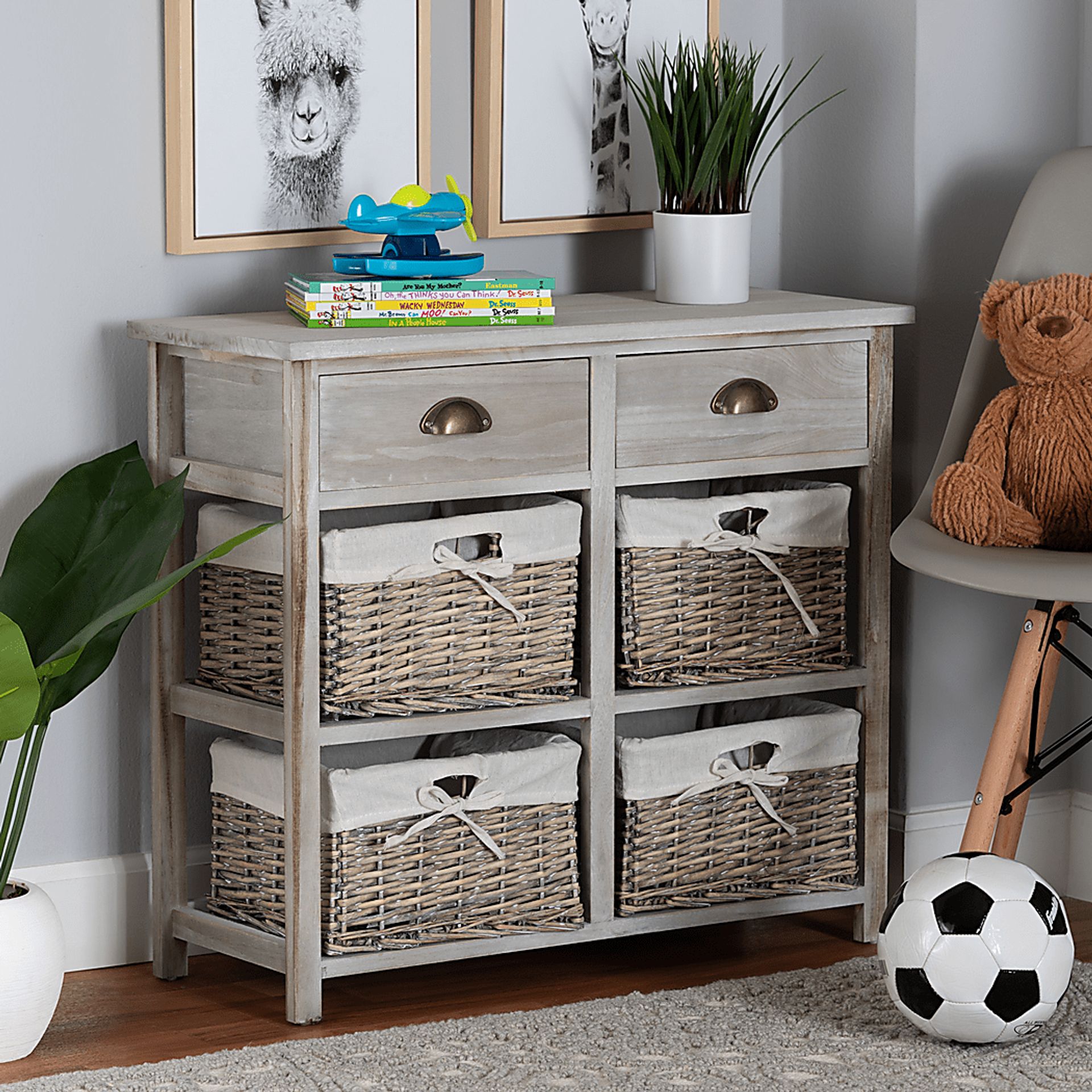 Bluffdale Gray Storage Cabinet - Image 8