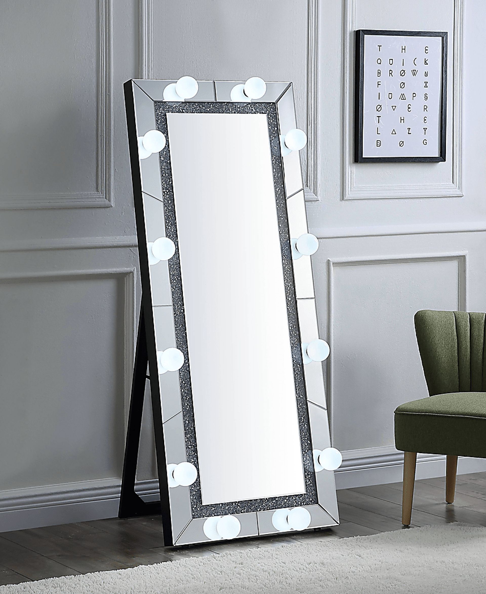 Bluffington Silver Floor Mirror - Image 2