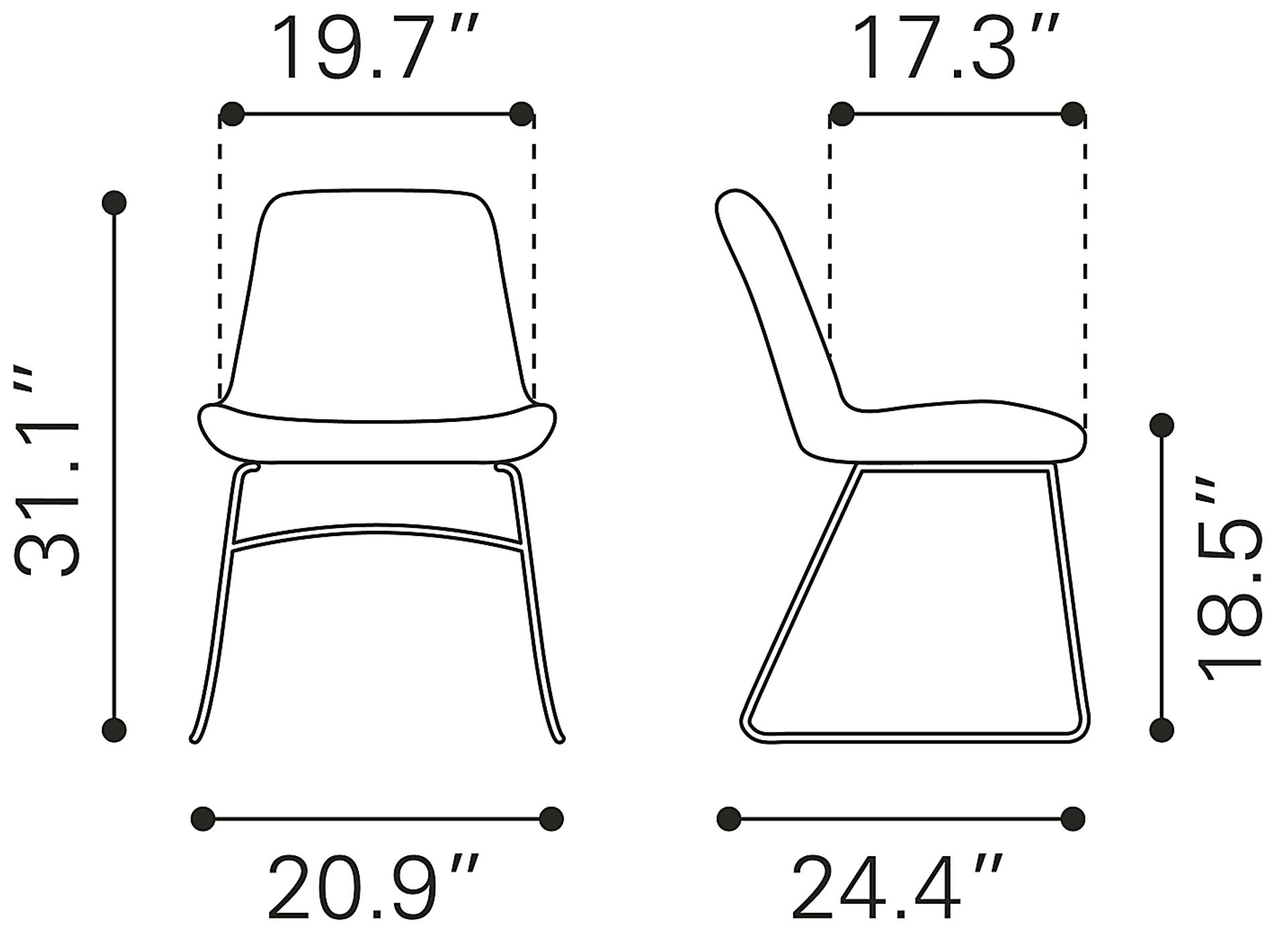 Bluffside Orange Dining Chair, Set of 2 - Image 10