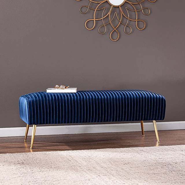 Bluffstone Blue Accent Bench - Thumbnail - Image 5