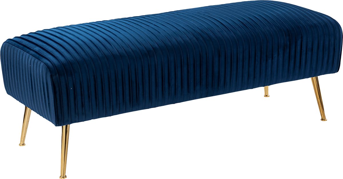 Bluffstone Blue Accent Bench | Rooms to Go