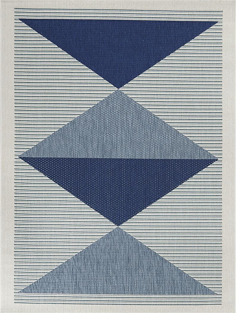 Blythe Blue 7'10 x 10' Indoor/Outdoor Rug