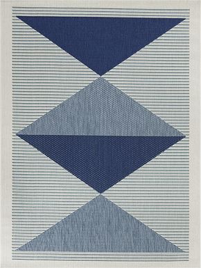 Blythe Blue 7'10 x 10' Indoor/Outdoor Rug