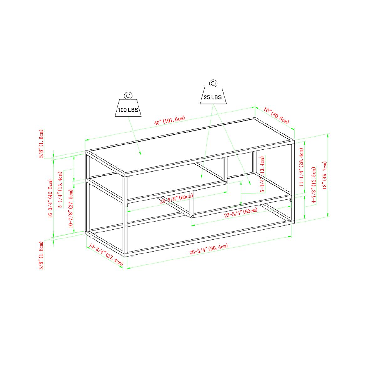Blythedale Oak Dark Wood,Light Wood 40 in. Console | Rooms to Go