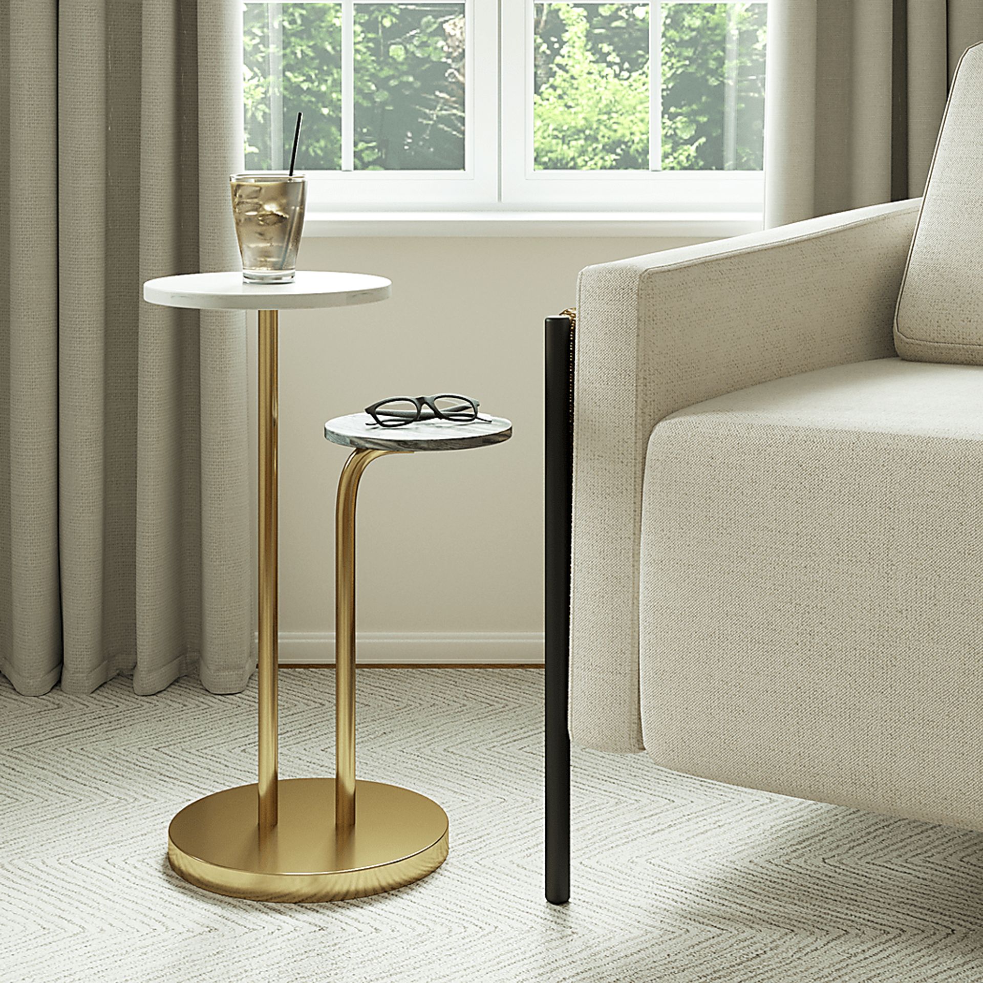 Boaba Gold Accent Table - Image 2