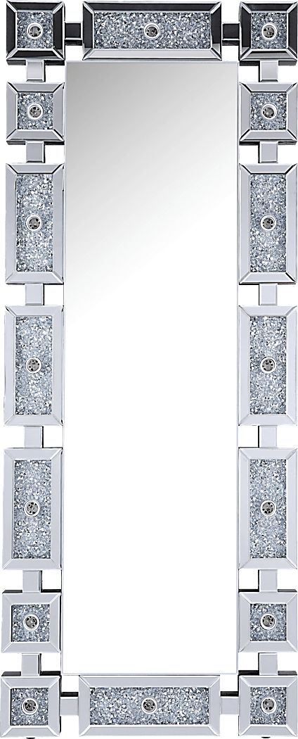 Boaires Silver Floor Mirror