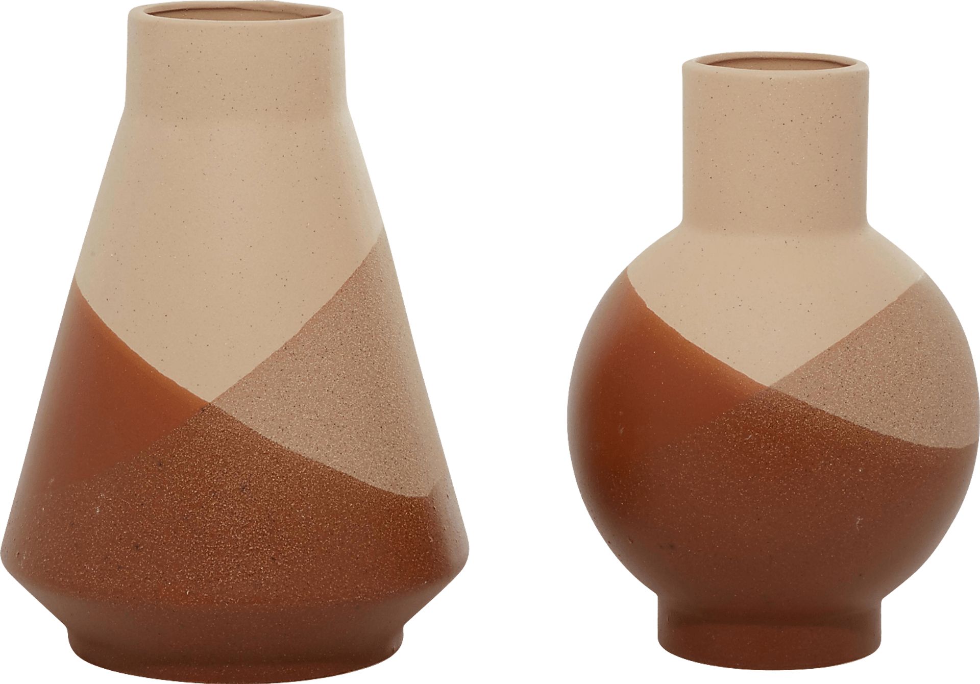 Boala Tan/Orange Vase, Set of 2 - Image 6