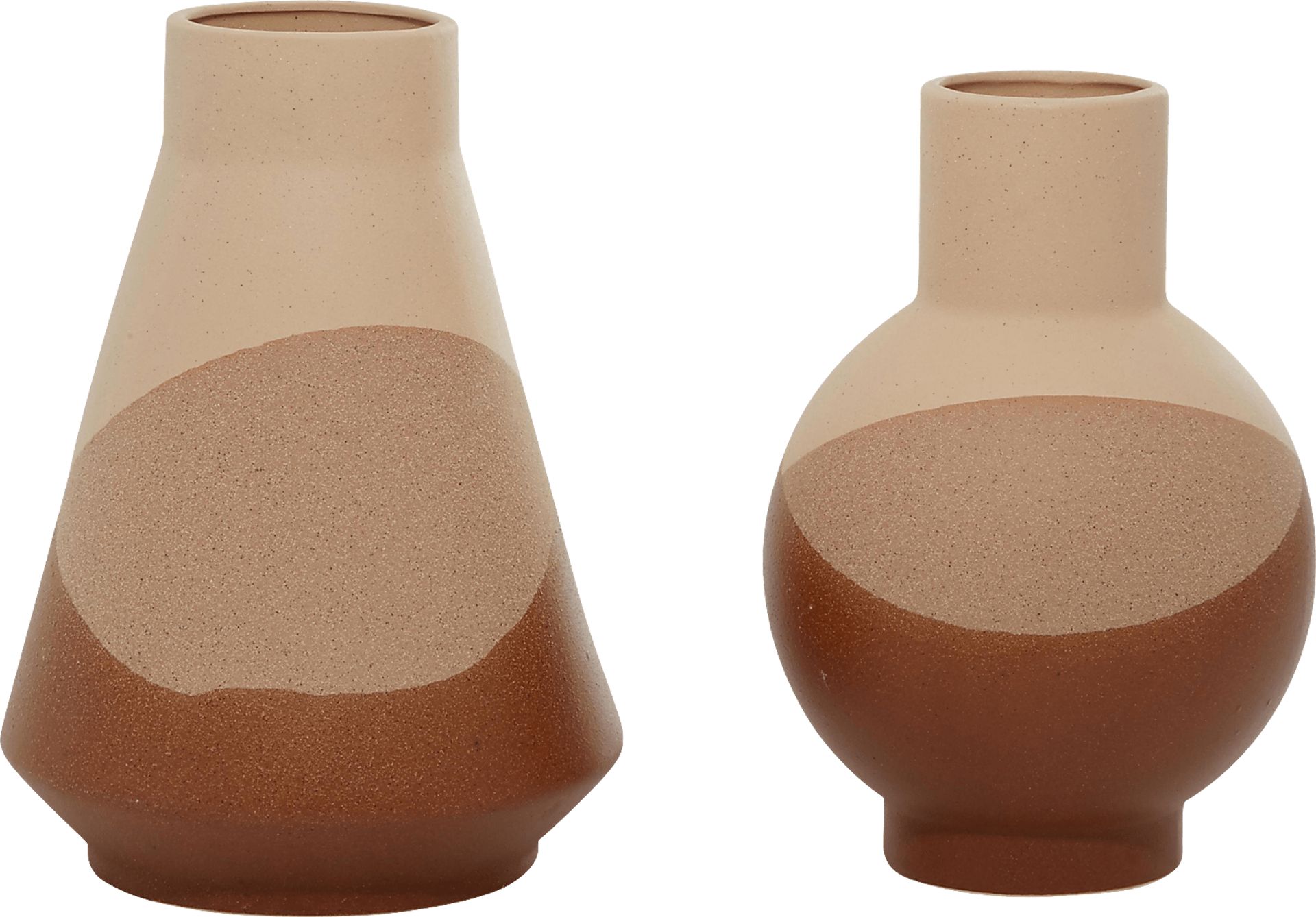 Boala Tan/Orange Vase, Set of 2 - Image 9