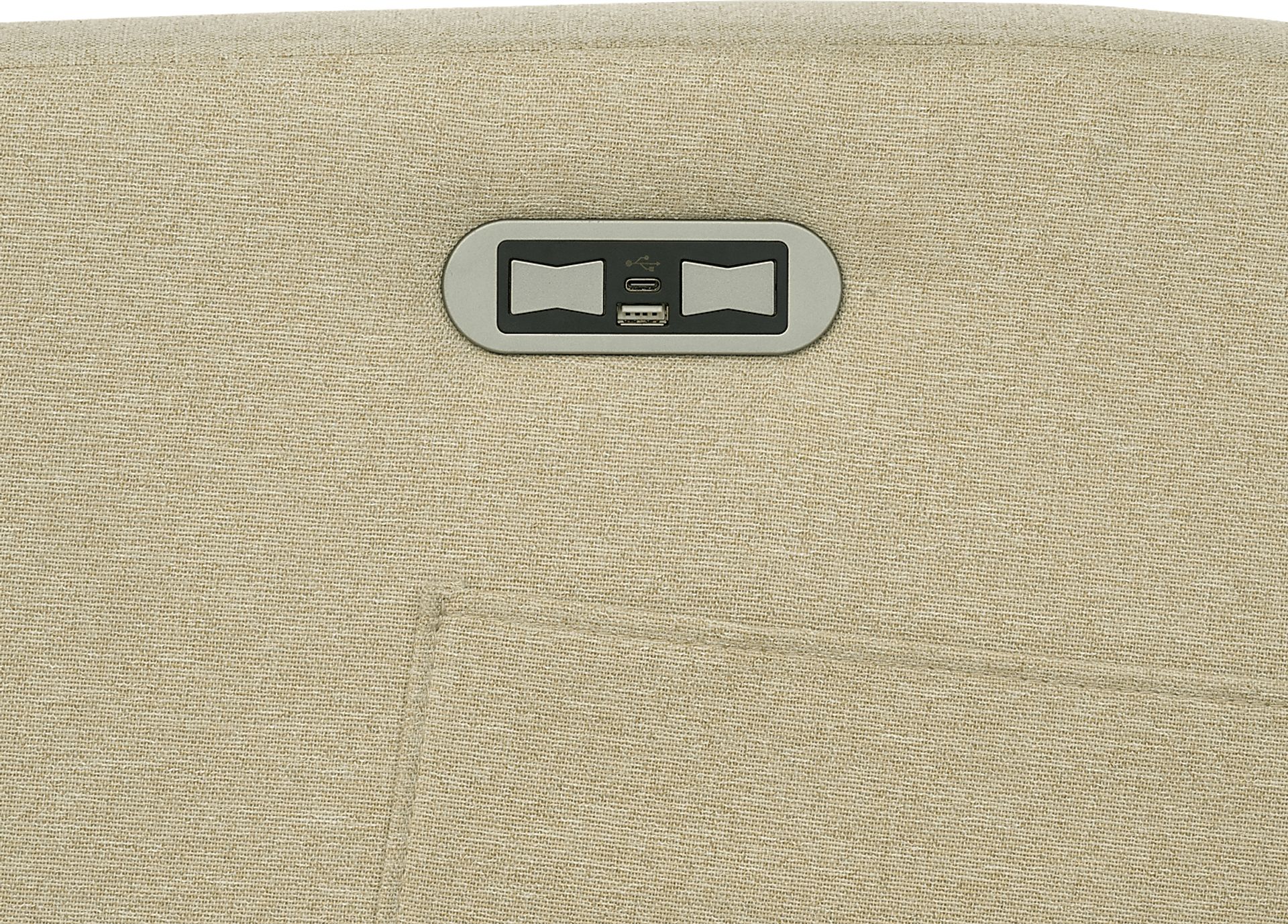 Boardew Beige Power Swivel Recliner - Image 2