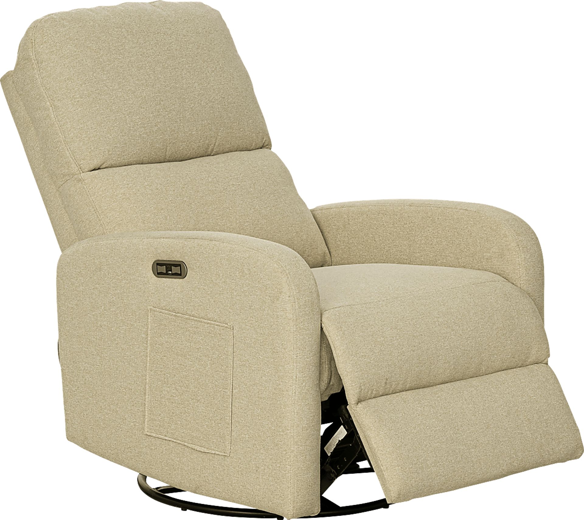 Boardew Beige Power Swivel Recliner - Image 8