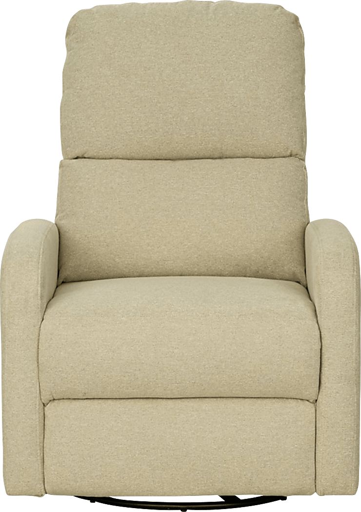 Boardew Beige Power Swivel Recliner