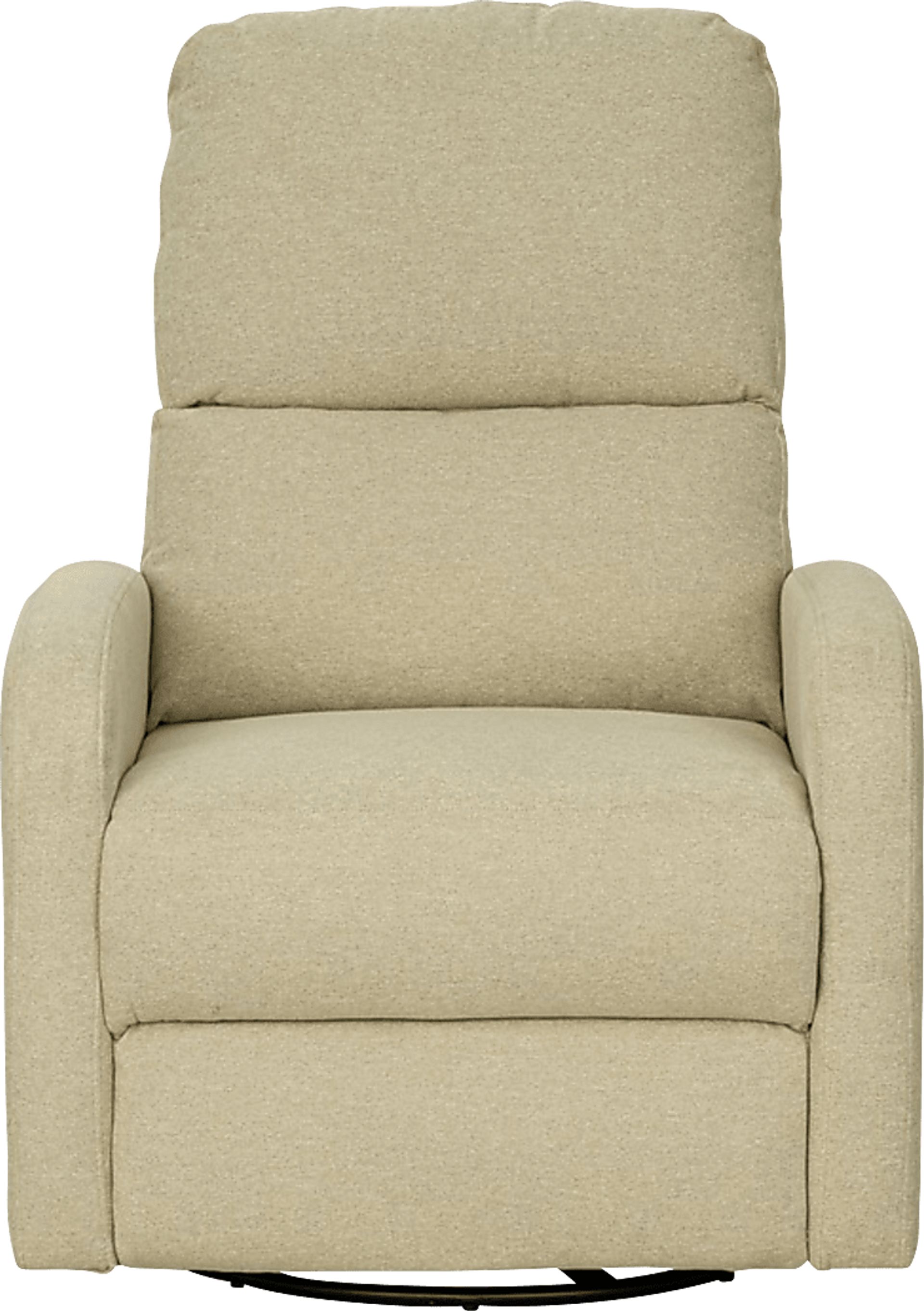 Boardew Beige Power Swivel Recliner - Image 1