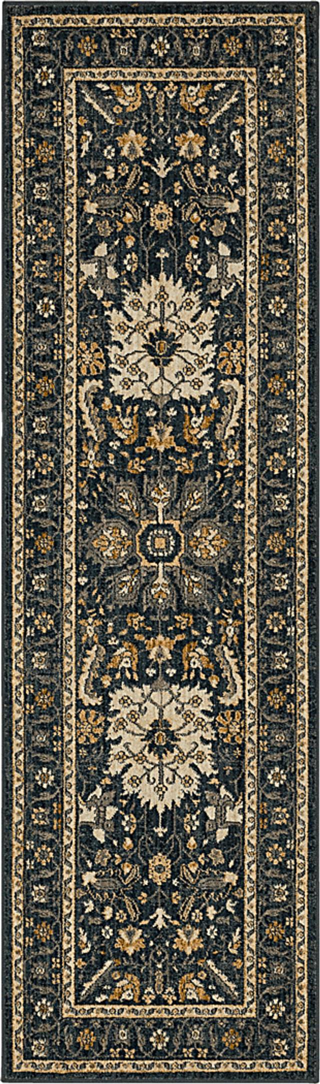 Bobby Berk Amara Blue 2'4 x 7'10 Runner Rug - Thumbnail - Image 1