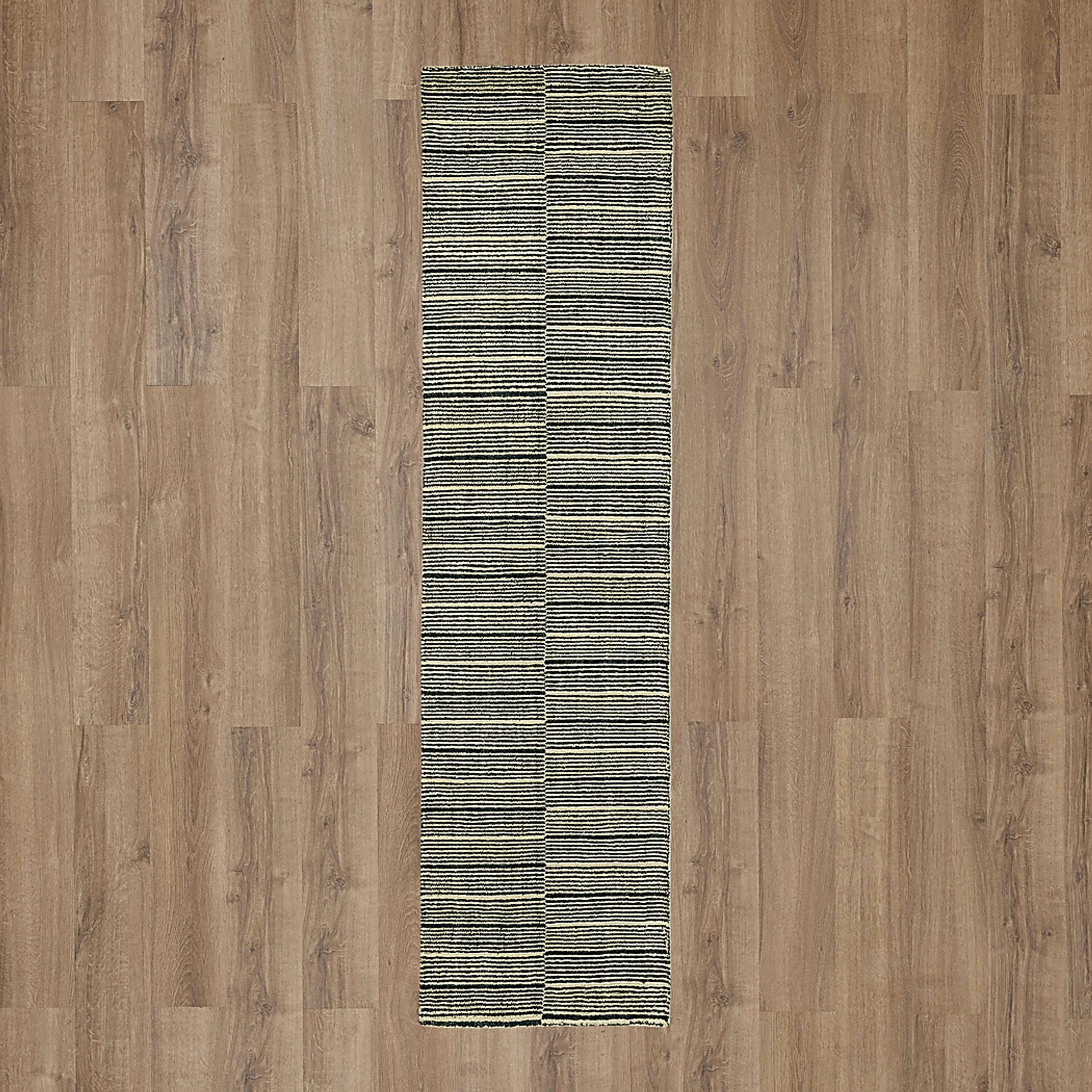 Bobby Berk Broken Stripe Blue 2' x 8' Runner Rug - Image 4