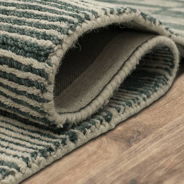 Bobby Berk Broken Stripe Blue 2' x 8' Runner Rug - Thumbnail - Image 5
