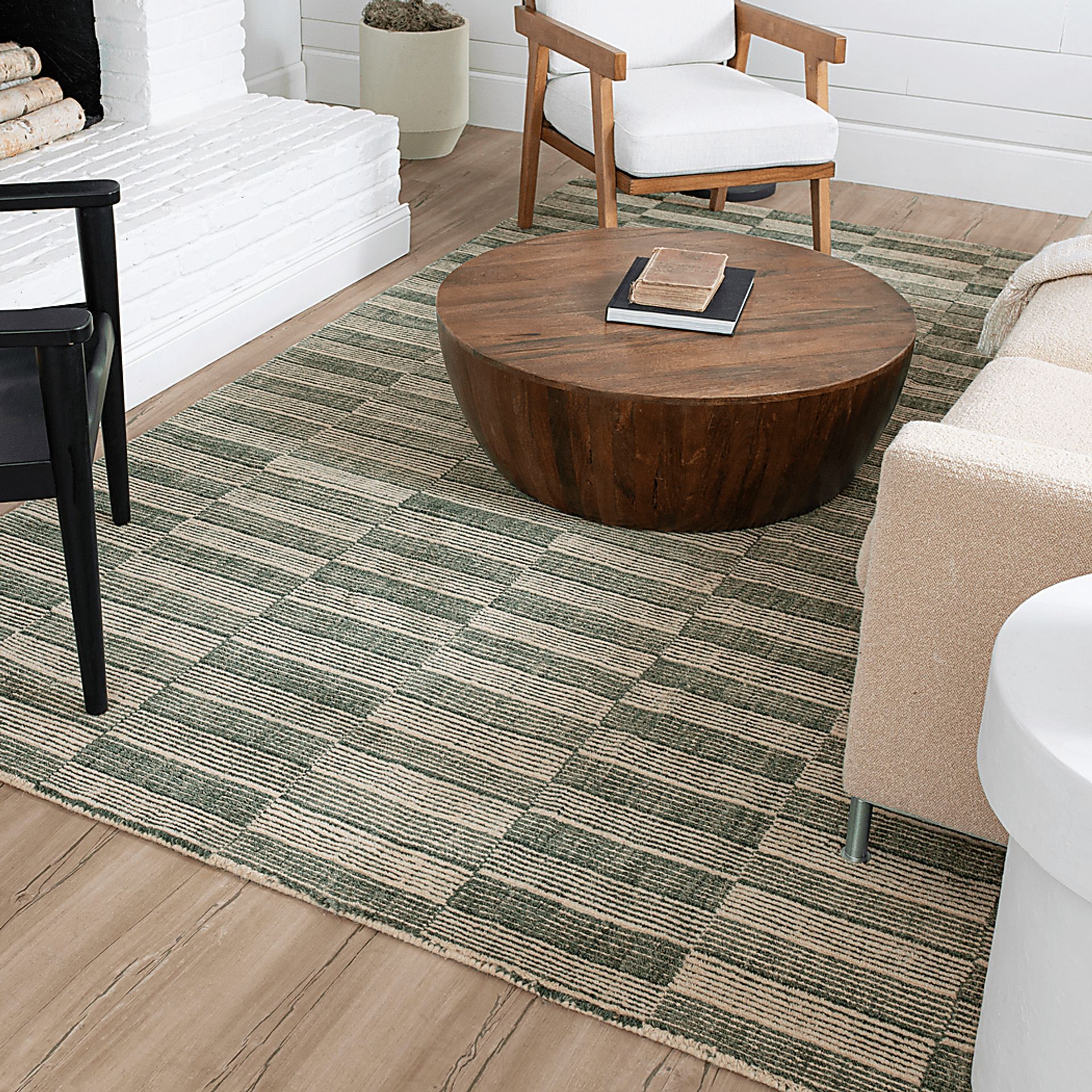 Bobby Berk Broken Stripe Blue 5' x 8' Rug - Image 3