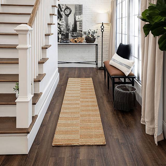 Bobby Berk Broken Stripe Brown 2' x 8' Runner Rug - Thumbnail - Image 2