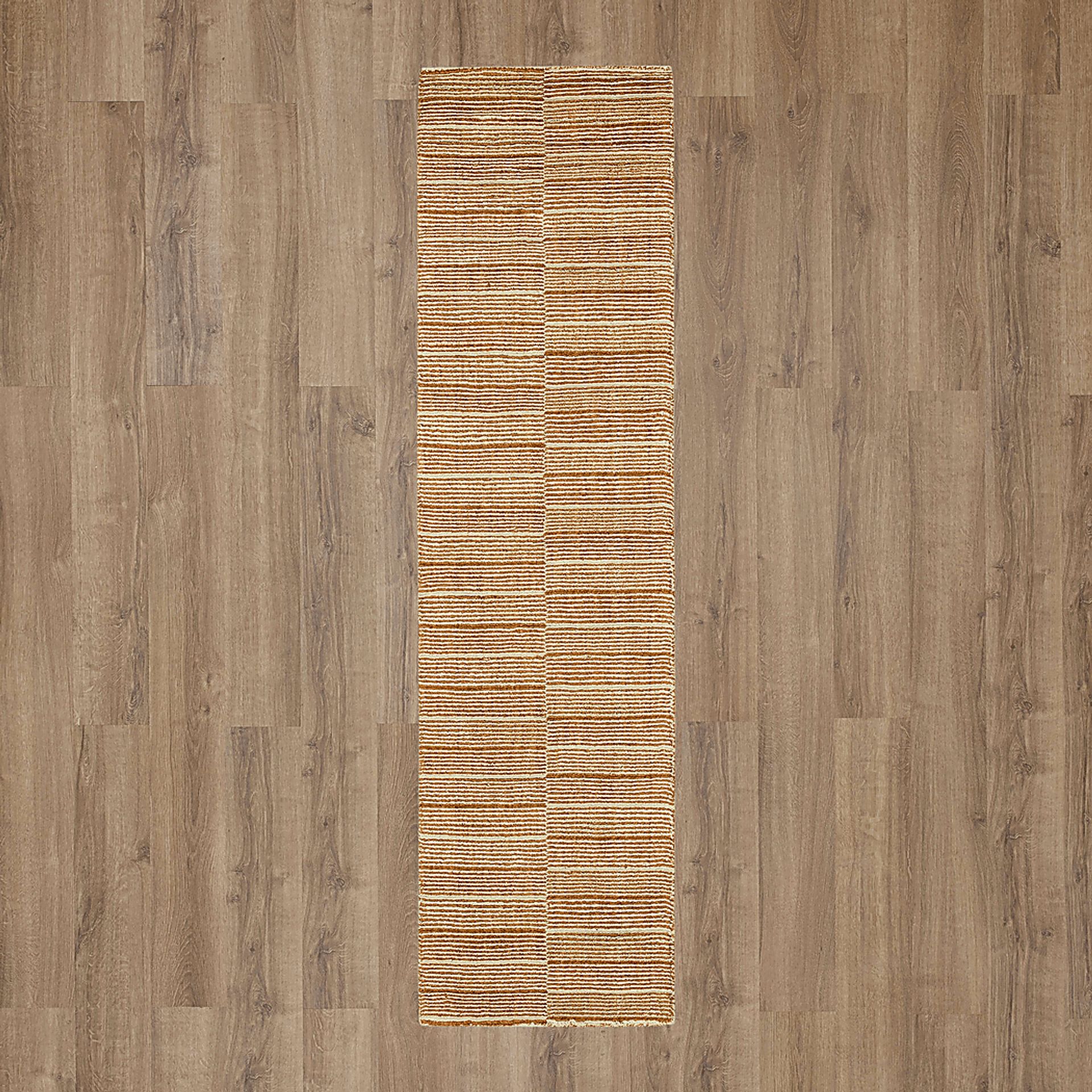Bobby Berk Broken Stripe Brown 2' x 8' Runner Rug - Image 4