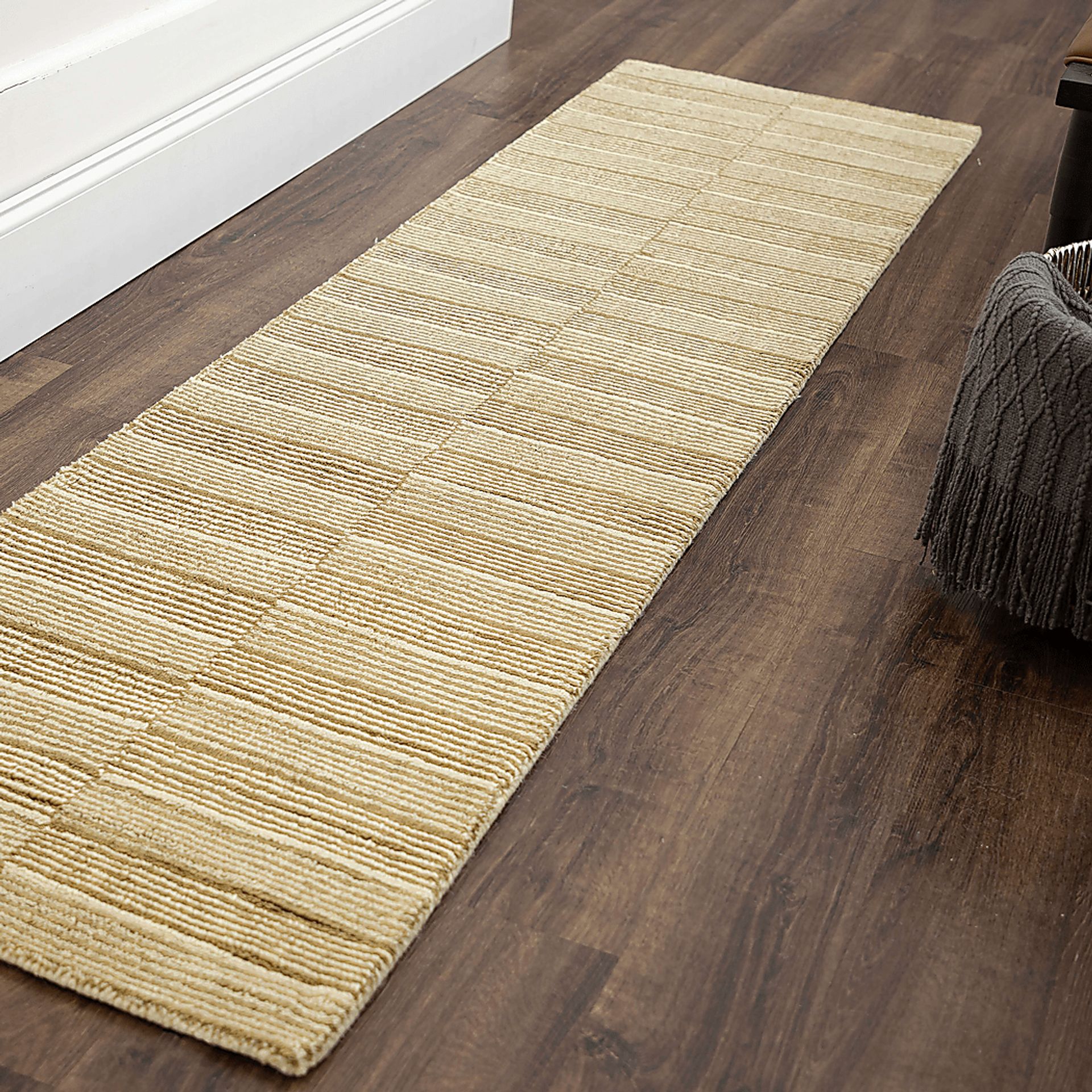 Bobby Berk Broken Stripe Gray 2' x 8' Runner Rug - Image 3