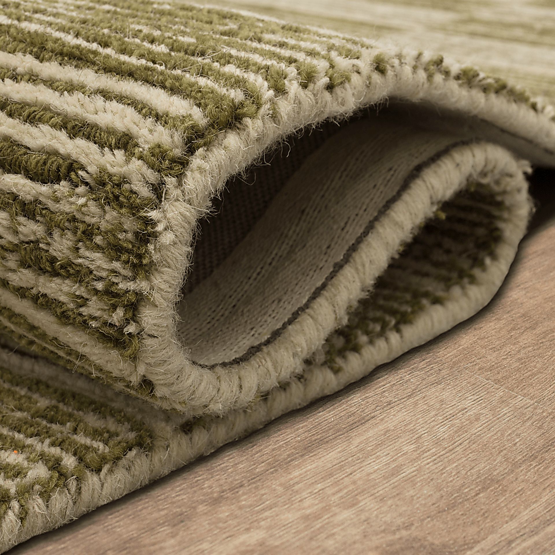 Bobby Berk Broken Stripe Green 2' x 8' Runner Rug - Image 2