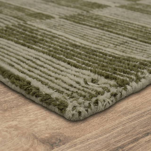 Bobby Berk Broken Stripe Green 2' x 8' Runner Rug - Thumbnail - Image 4