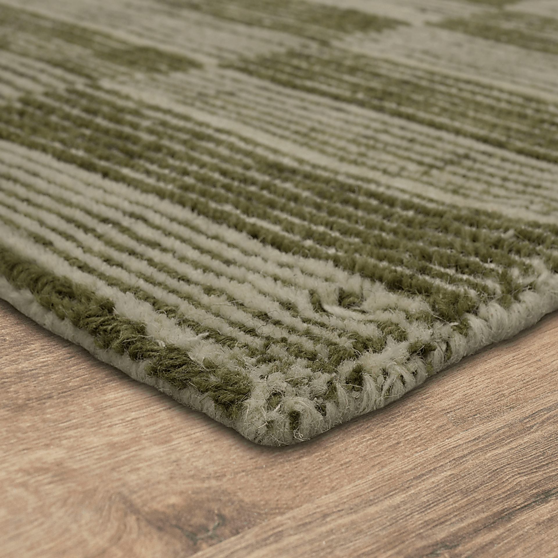 Bobby Berk Broken Stripe Green 2' x 8' Runner Rug - Image 4