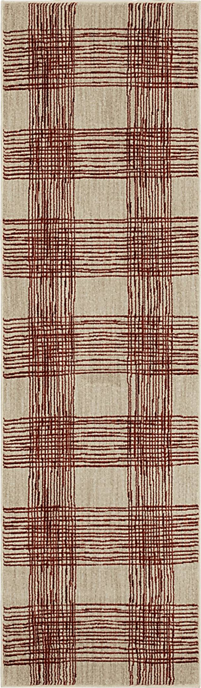 Bobby Berk Fontana Lane Orange 2'4 x 7'10 Runner Rug - Thumbnail - Image 1