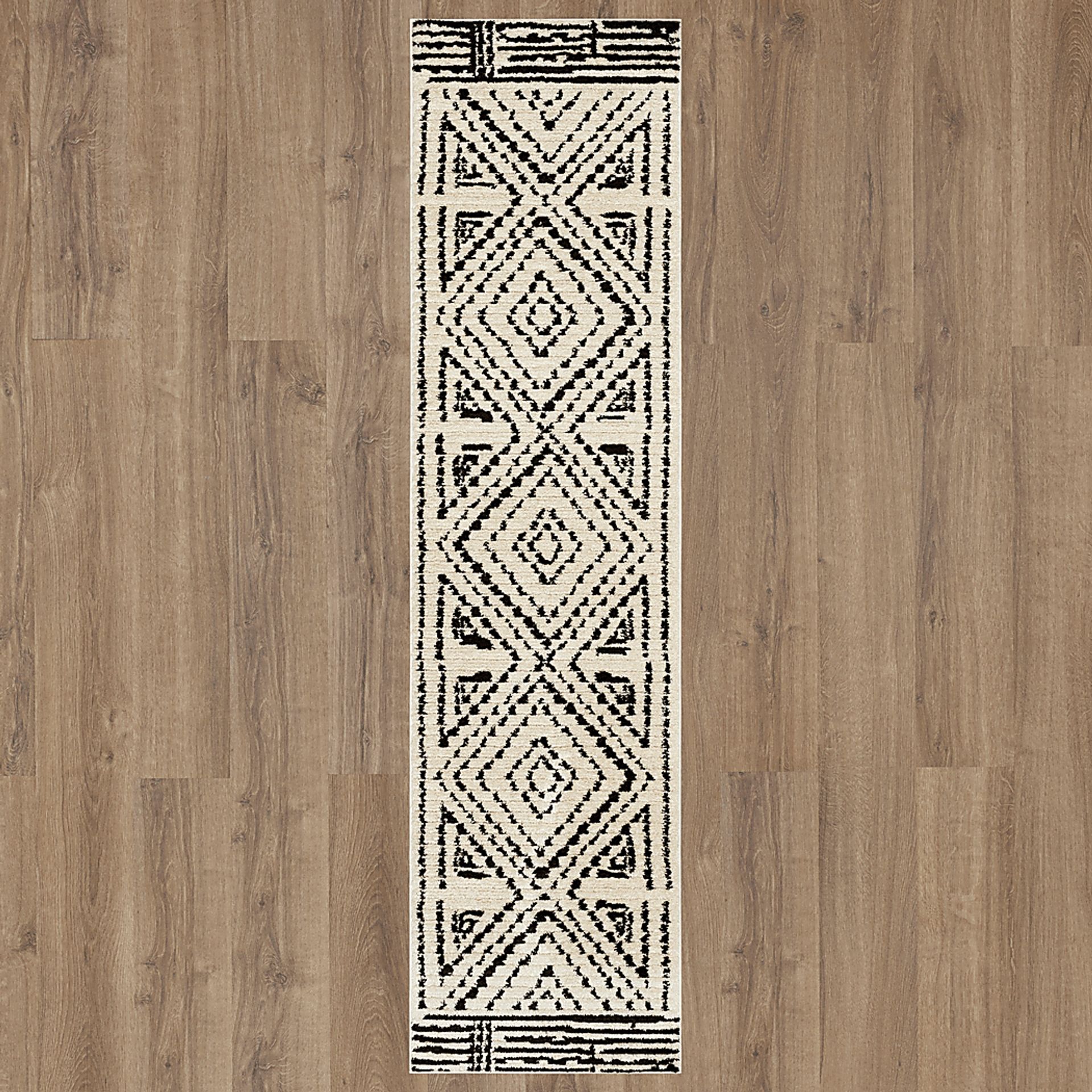 Bobby Berk Four Corners Black 2' x 8' Runner Rug - Image 3