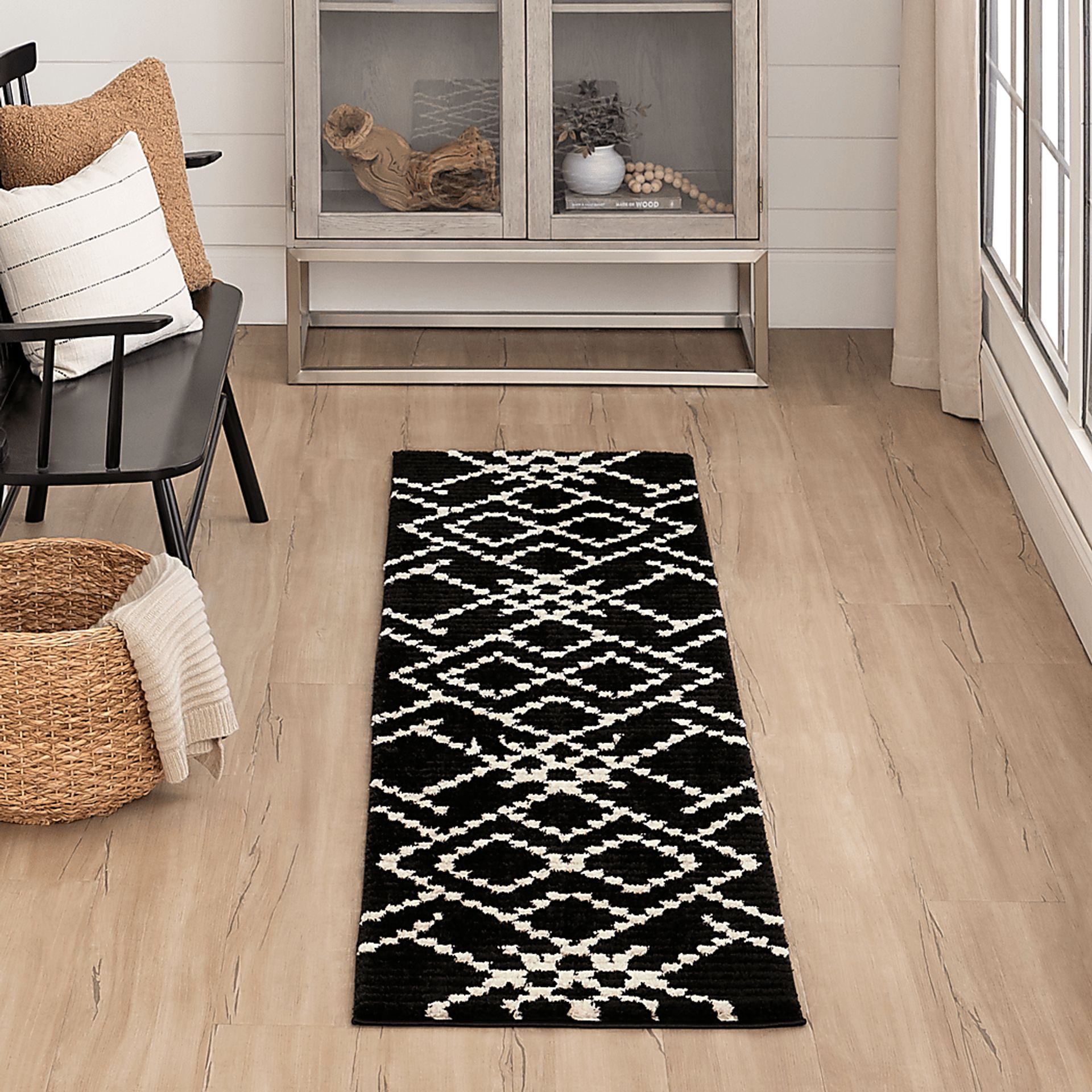 Bobby Berk Intersection Black 2' x 8' Runner Rug - Image 2