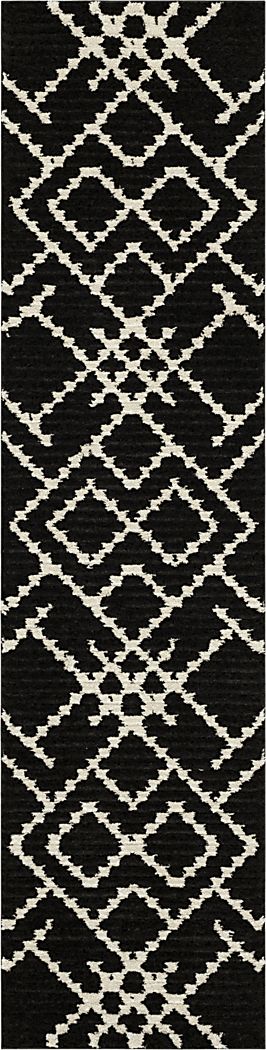 Bobby Berk Intersection Black 2' x 8' Runner Rug