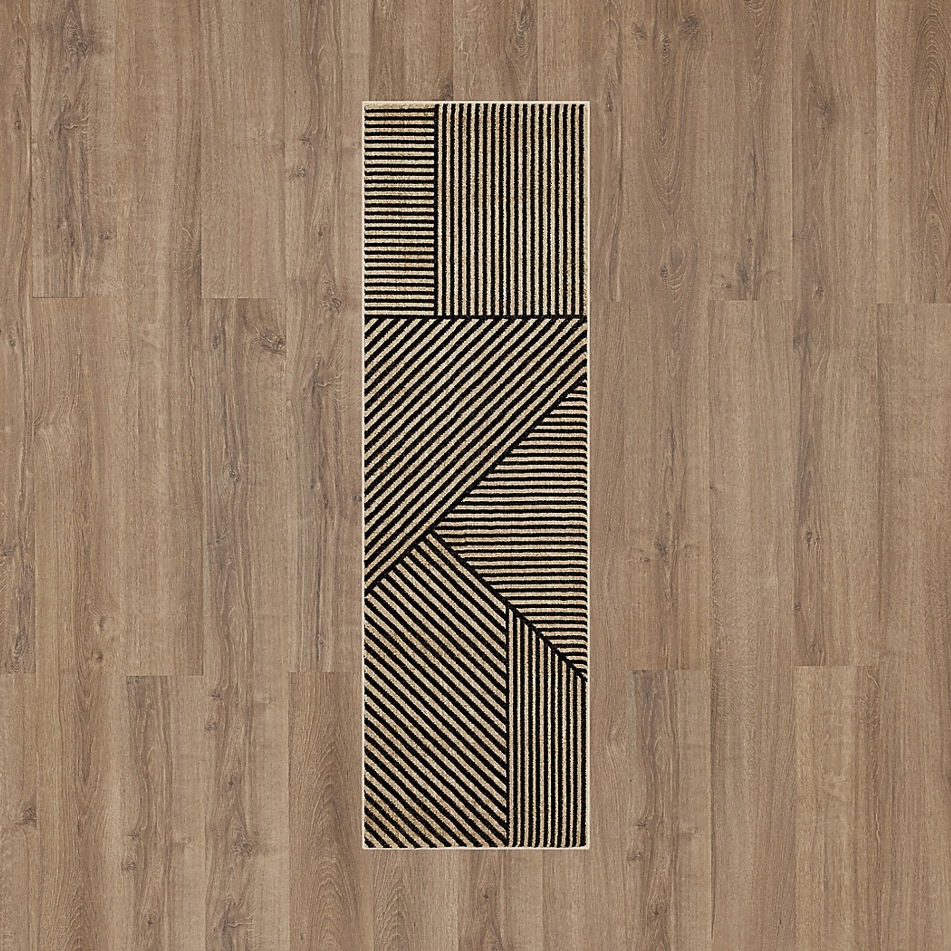 Bobby Berk Linea Black 2'4 x 7'10 Runner Rug - Image 2