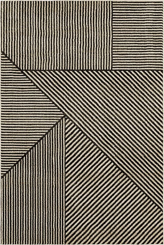 Bobby Berk Linea Black 8' x 11' Rug - Thumbnail - Image 1