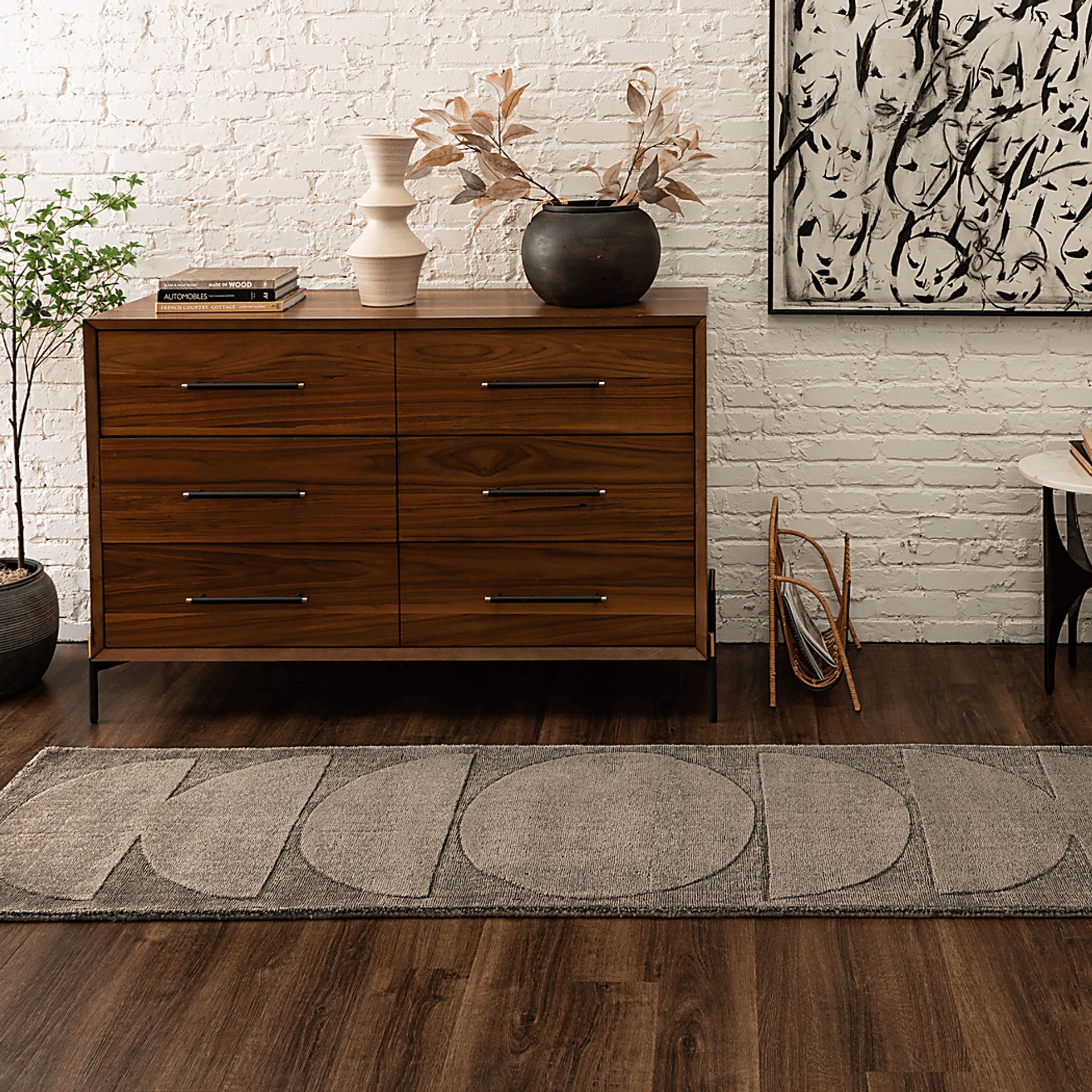 Bobby Berk Luna Sol Brown 2' x 8' Runner Rug - Image 2