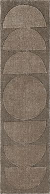 Bobby Berk Luna Sol Brown 2' x 8' Runner Rug