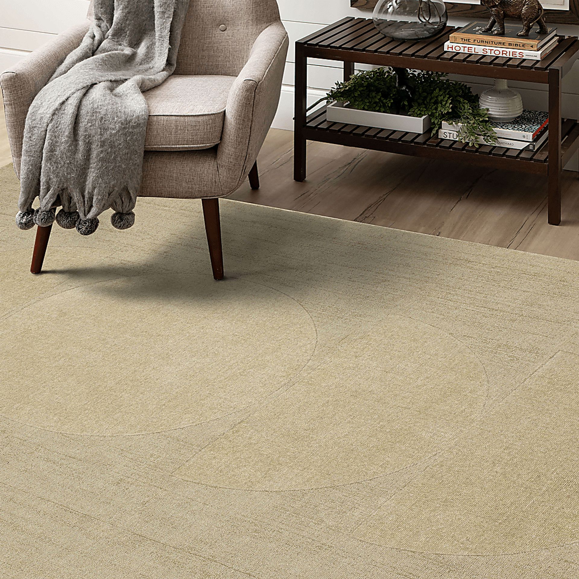 Bobby Berk Luna Sol Ivory 4' x 6' Rug - Image 3