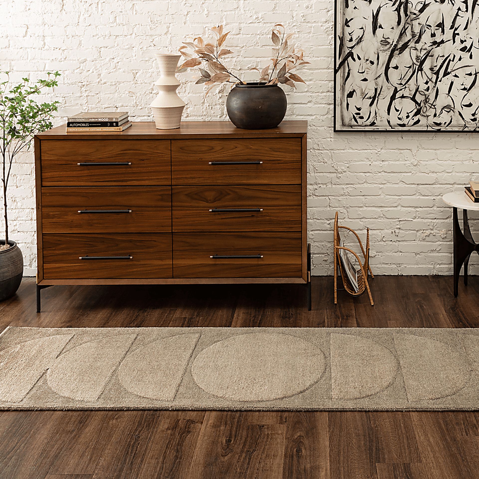 Bobby Berk Luna Sol Tan 2' x 8' Runner Rug - Image 2