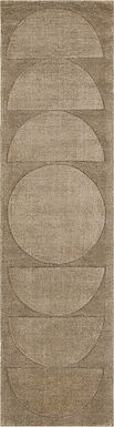 Bobby Berk Luna Sol Tan 2' x 8' Runner Rug