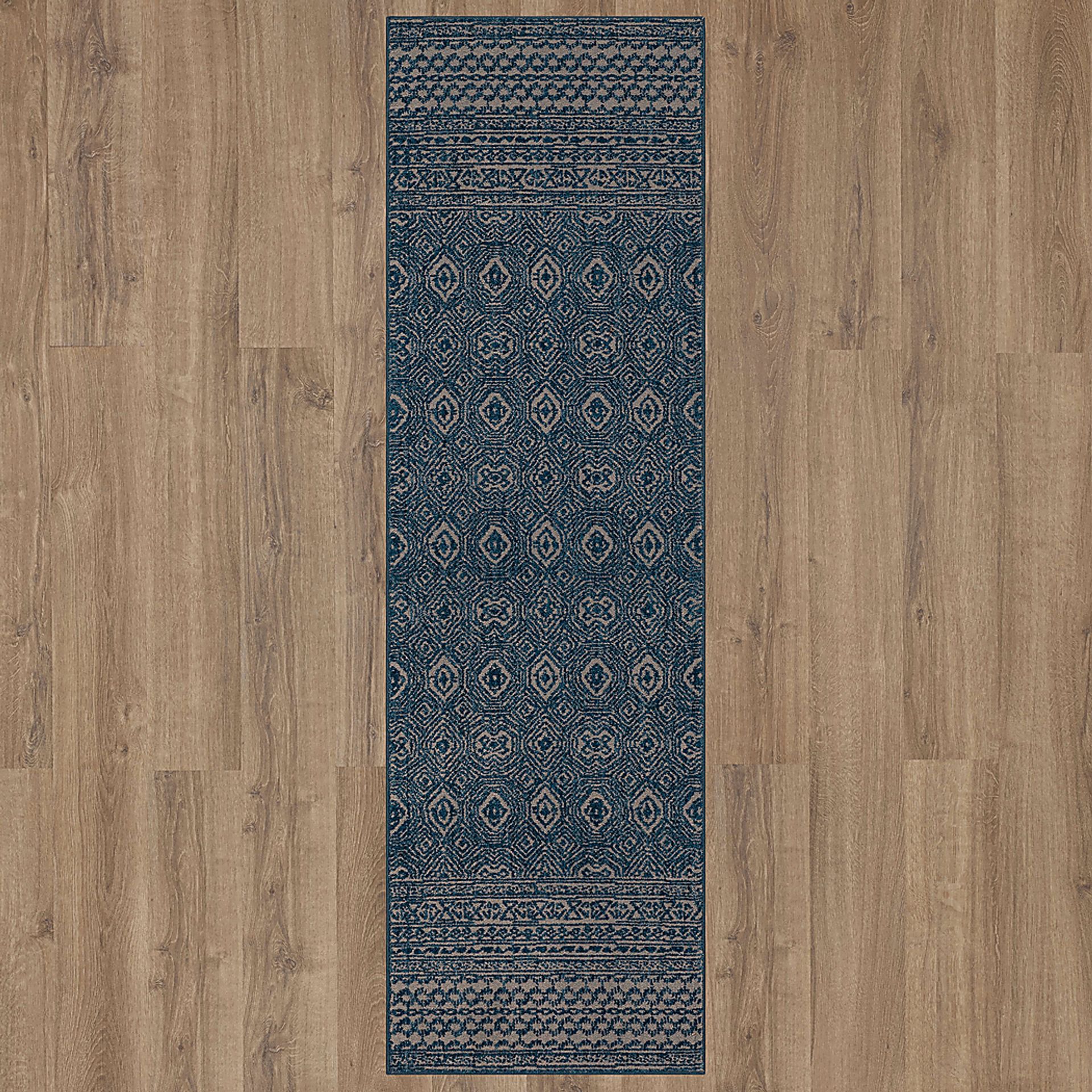 Bobby Berk Minuetto Blue 2'4 x 7'10 Runner Rug - Image 2