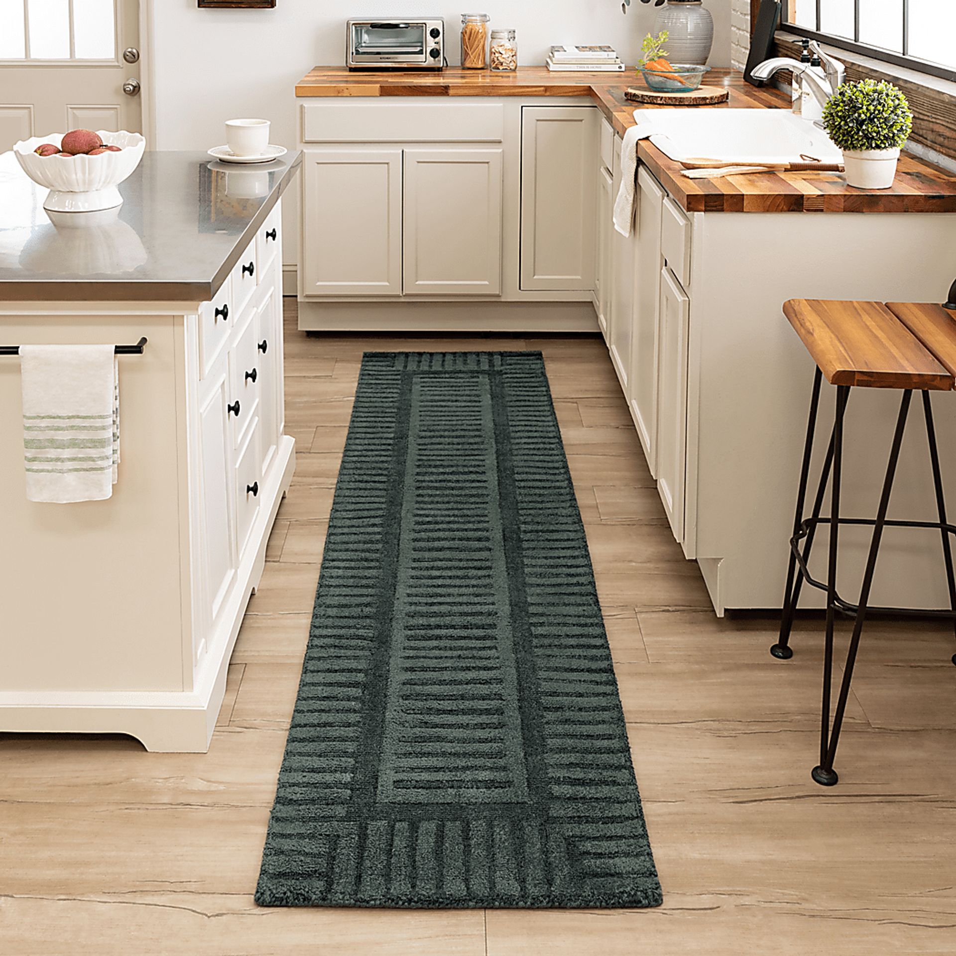 Bobby Berk Terra Firma Blue 2' x 8' Runner Rug - Image 2