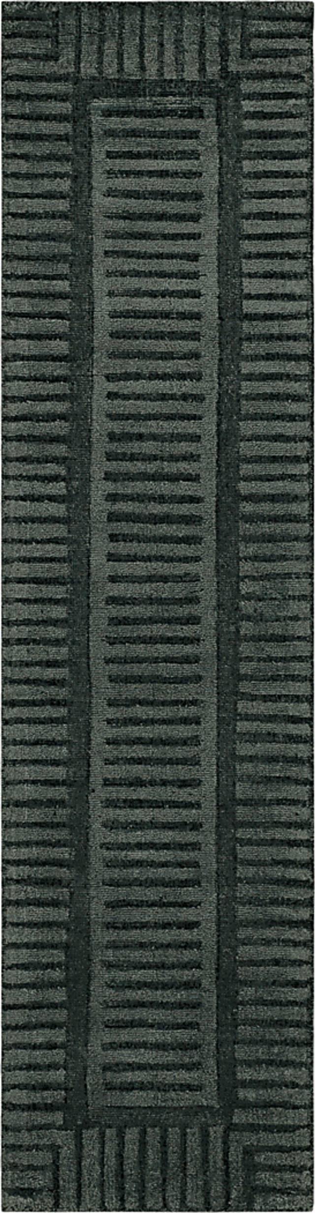 Bobby Berk Terra Firma Blue 2' x 8' Runner Rug - Thumbnail - Image 1