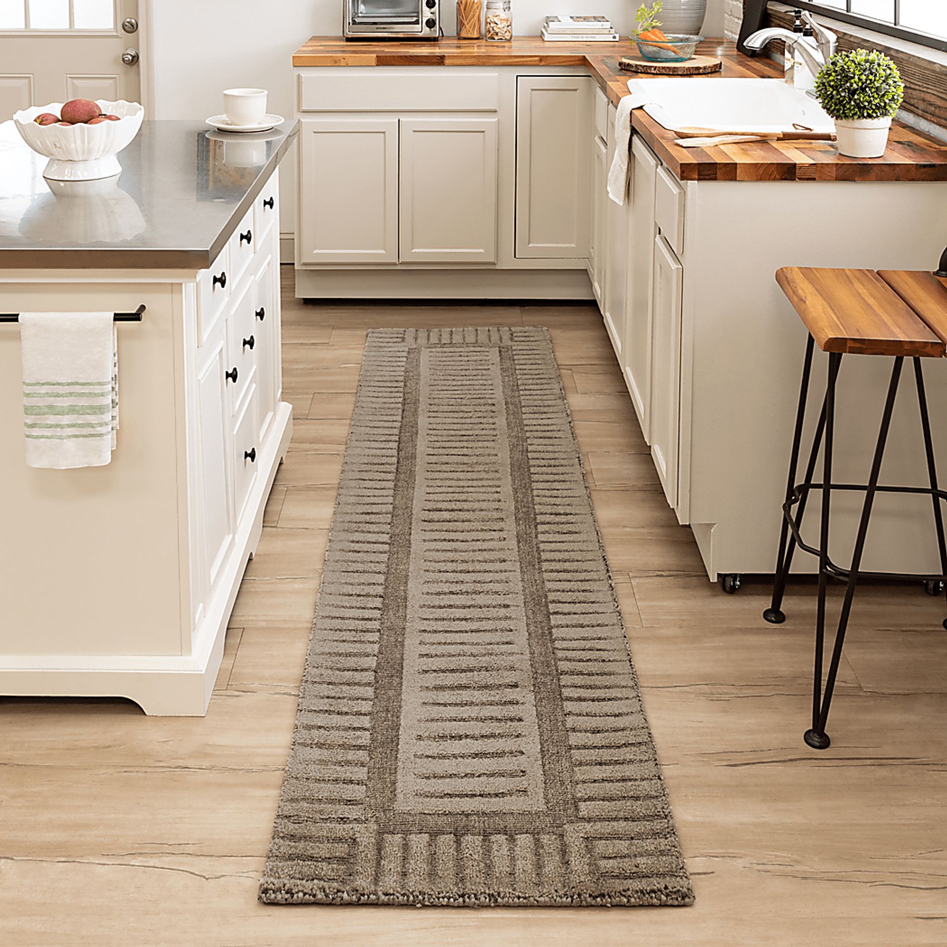 Bobby Berk Terra Firma Brown 2' x 8' Runner Rug - Image 2