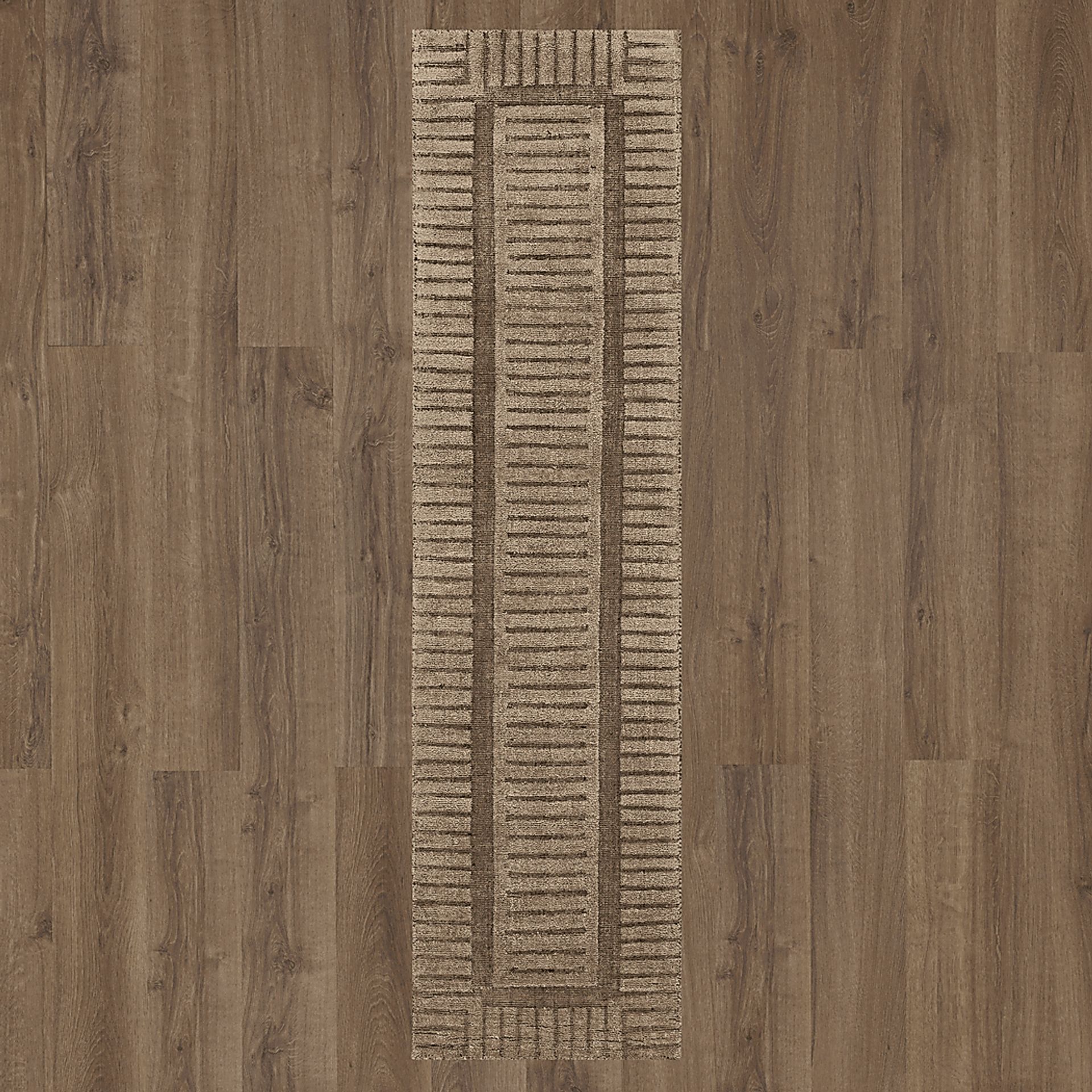 Bobby Berk Terra Firma Brown 2' x 8' Runner Rug - Image 3