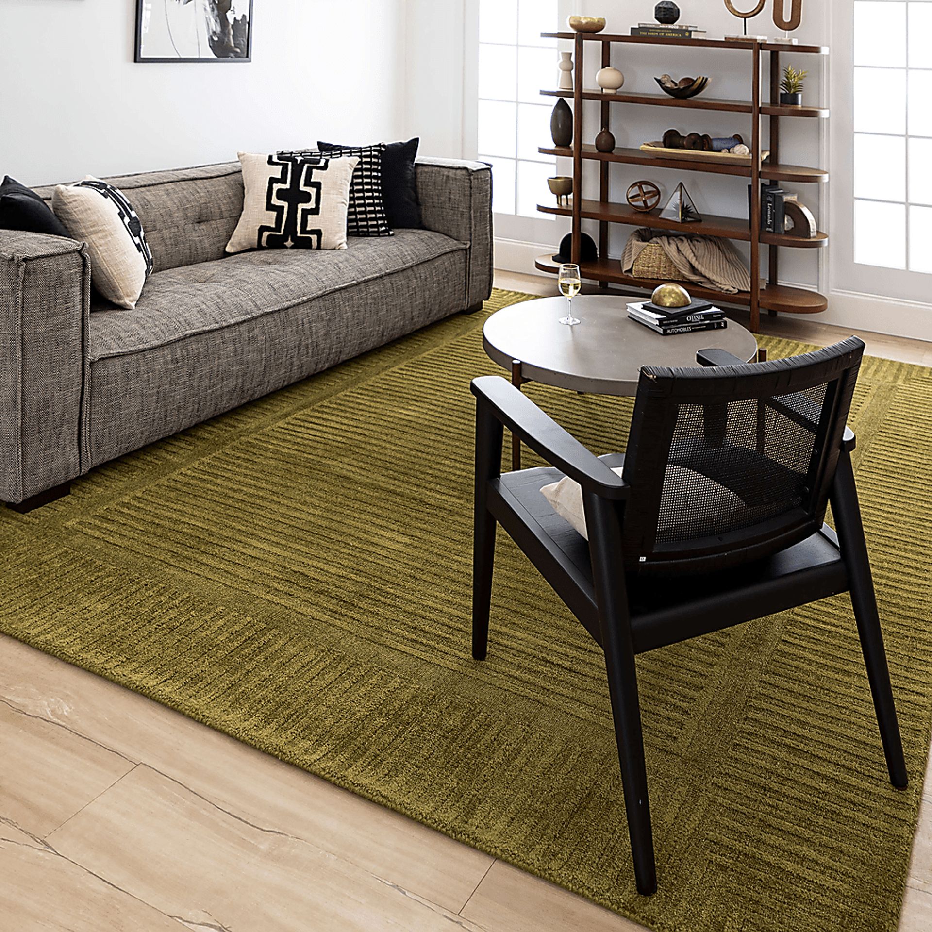 Bobby Berk Terra Firma Green 4' x 6' Rug - Image 3