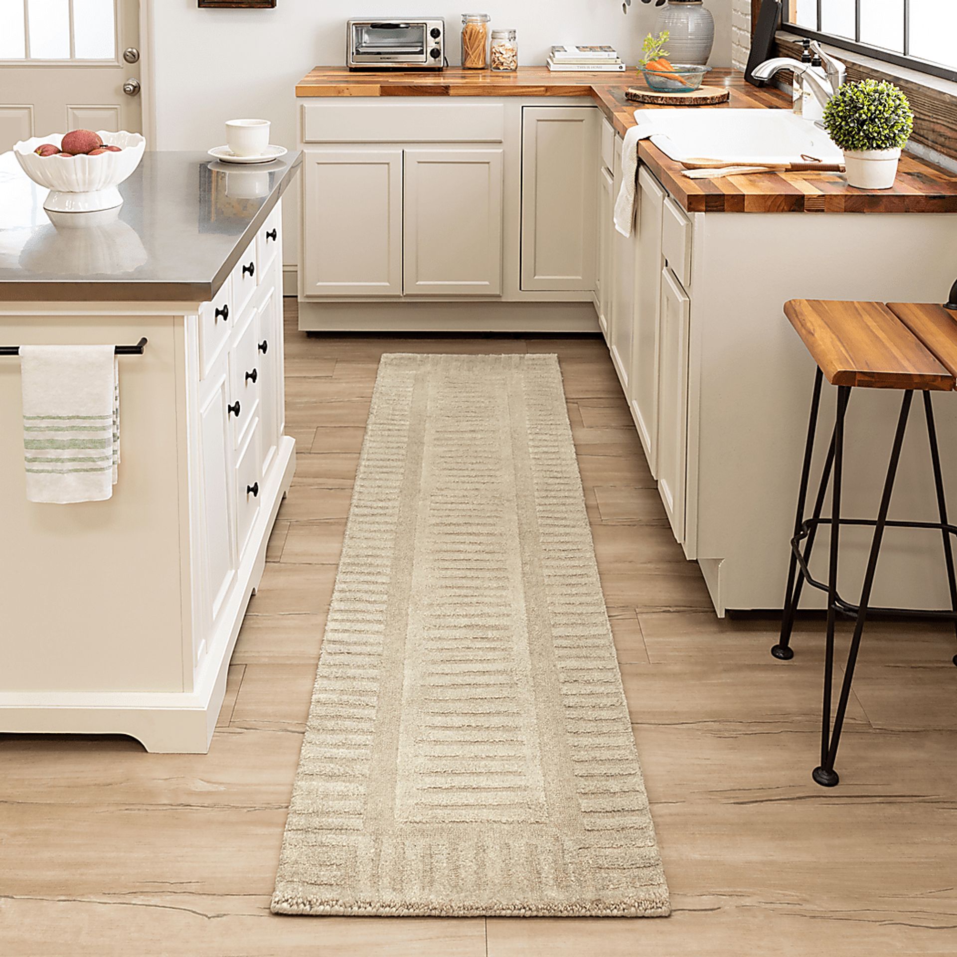 Bobby Berk Terra Firma Ivory 2' x 8' Runner Rug - Image 2