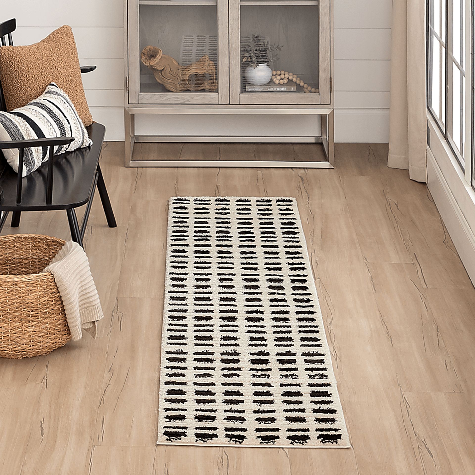 Bobby Berk Traverse Black 2' x 8' Runner Rug - Image 2
