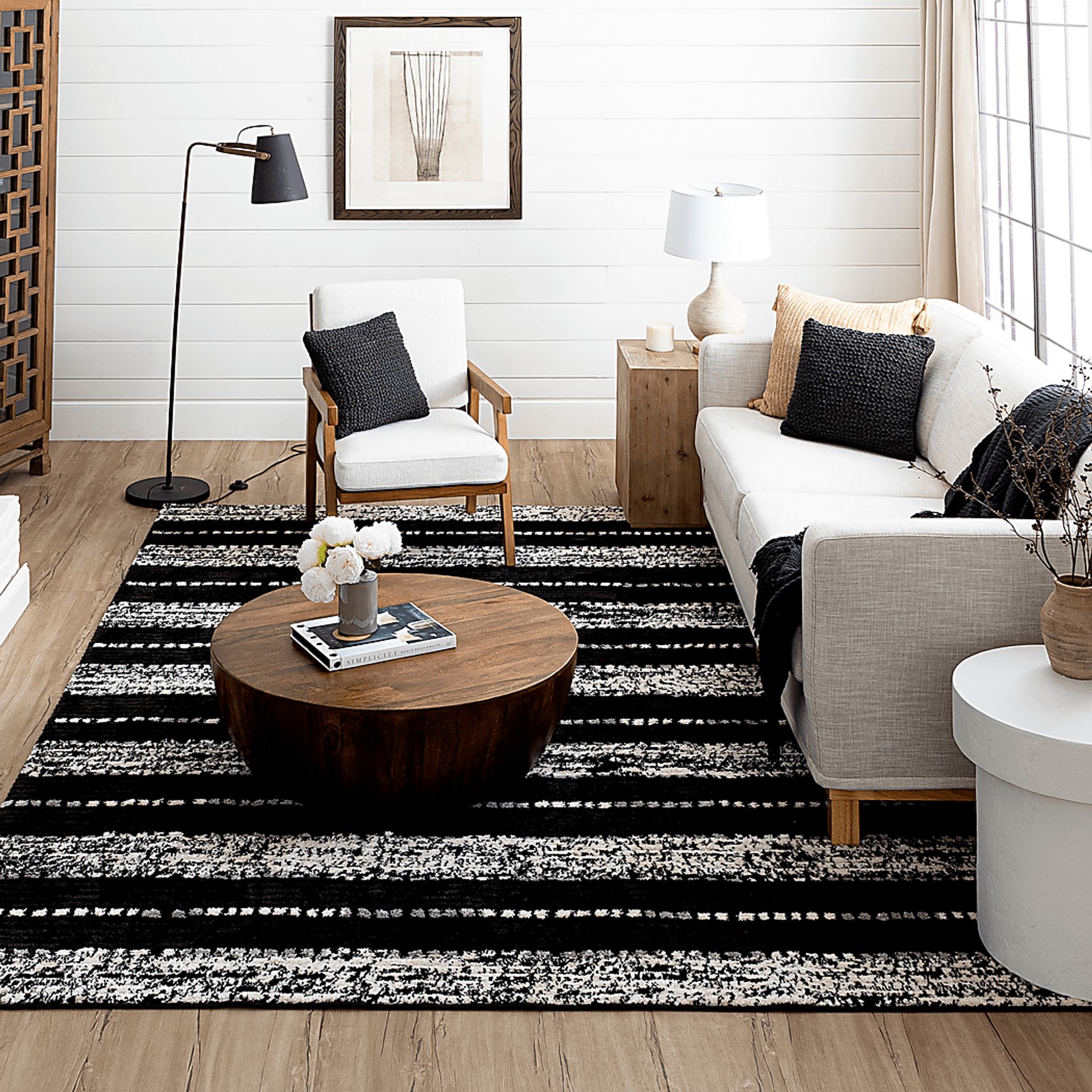Bobby Berk Traverse Lanes Black 5' x 8' Rug - Image 2