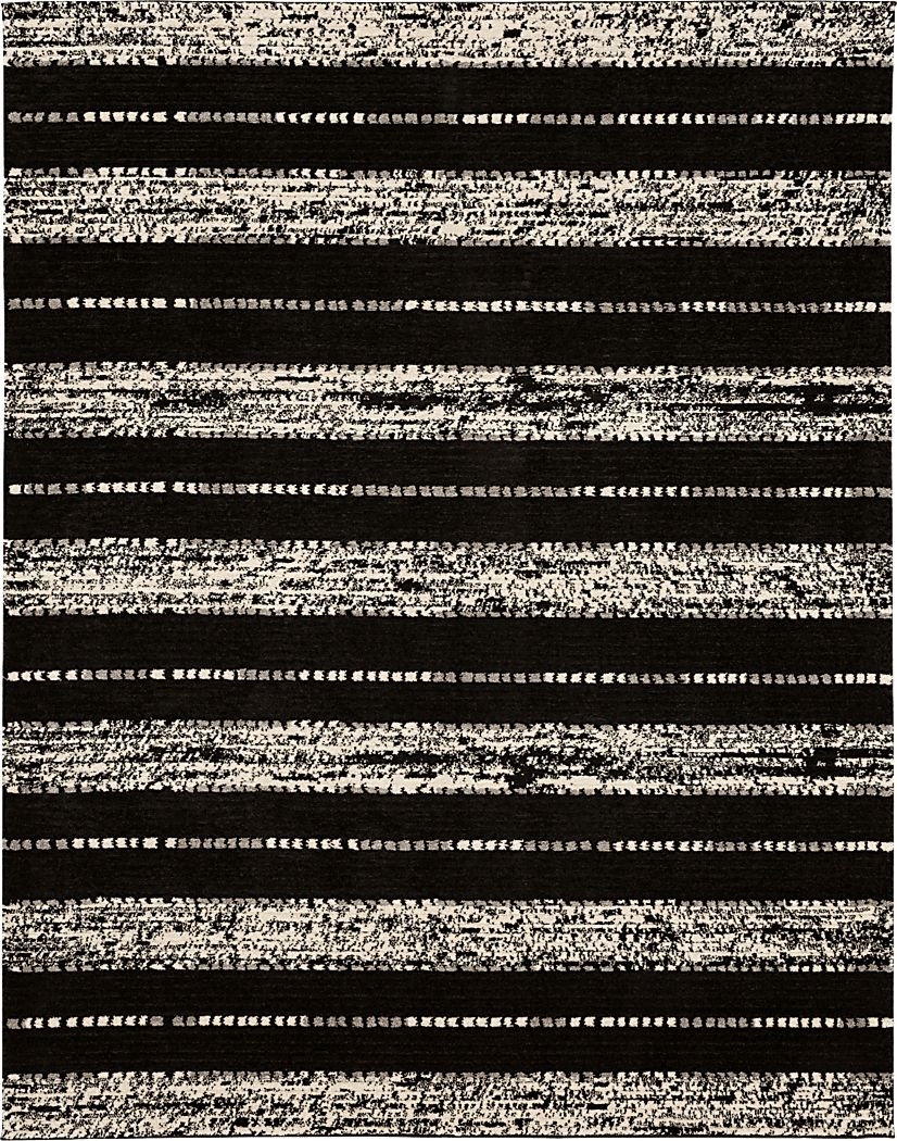 Bobby Berk Traverse Lanes Black 6' x 9' Rug