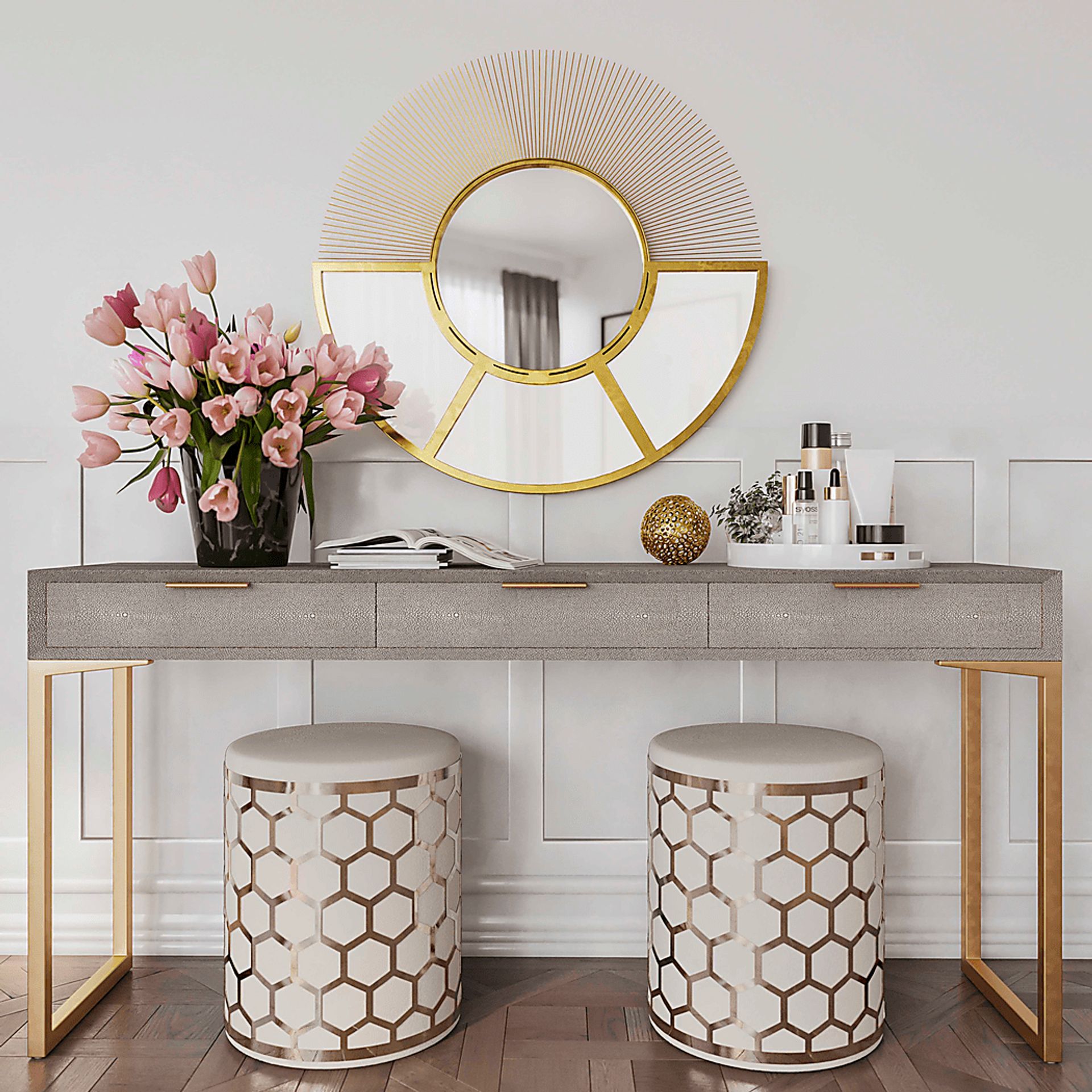 Bobini Cream Ottoman - Image 5