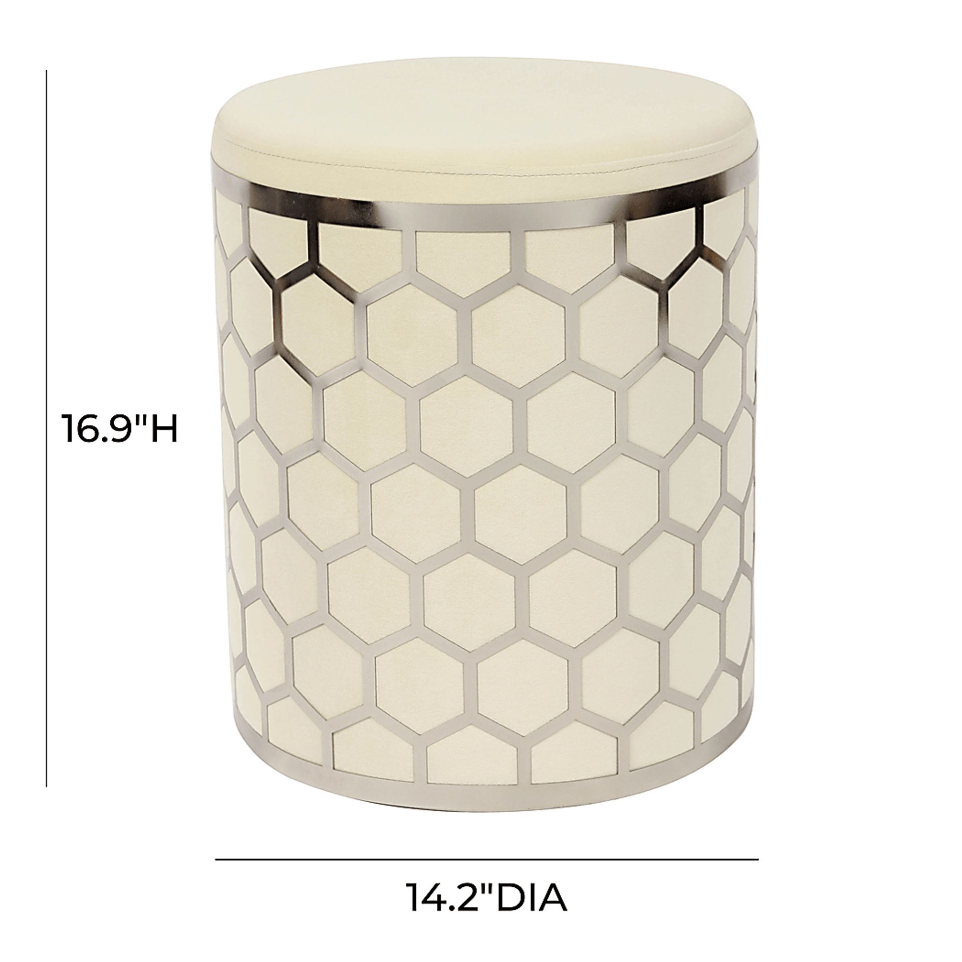 Bobini Cream Ottoman - Image 6